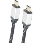Кабель Cablexpert HDMI - HDMI V 2.0 (M/M), 1 м, черный/серый коробка (CCB-HDMIL-1M)