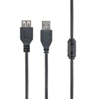 Кабель Cablexpert подовжувач USB 2.0 AM/AF 1,8 м, феритовий фільтр (CCF-USB2-AMAF-6)