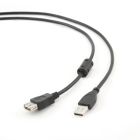 Кабель Cablexpert удлинитель USB 2.0 AM/AF 1,8 м, ферритовый фильтр (CCF-USB2-AMAF-6)