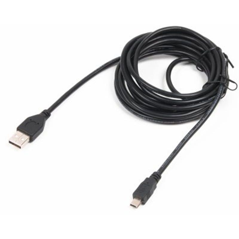 Кабель Cablexpert USB - mini-USB V 2.0 (M/M), 3 м, черный (CCP-USB2-AM5P-10)
