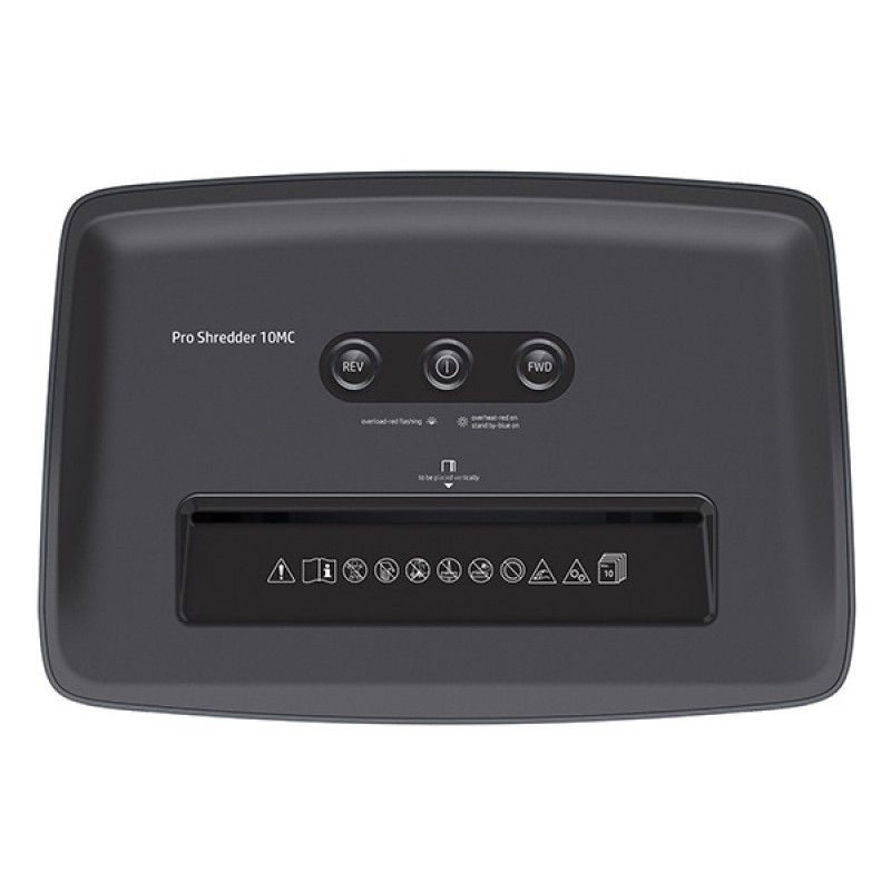 Знищувач документів HP Pro Shredder 10MC, A4, 80g х 10 листів, 2*15, 20 л., P-5 (2812)