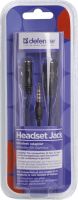 Перехідник Audio Jack TRRS M -> 2xF (Audio+MIC) Headset Jack Defender (63012)