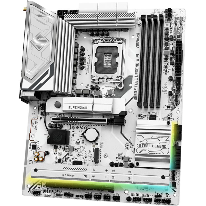 AsRock B860 Steel Legend WiFi (1851/B860, 4*DDR5, 2*PCIex16, HDMI/DP/TB4, 4xSATA, 4xM.2, 2.5Glan, 7. (B860 Steel Legend WiFi)