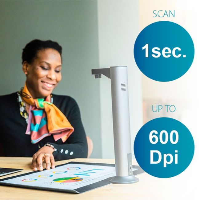 Сканер A3 Canon IRIScan Desk 7 Pro (85MP, 600dpi, 4912x3680, 4K Camera, USB, книжковий, чорний) (464415/4430V330)
