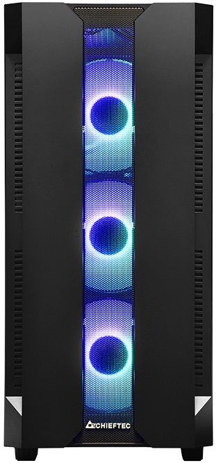 Корпус Chieftec HUNTER  GS-01B-OP 4x120mm A-RGB, ATX, без БЖ, Black (GS-01B-OP)