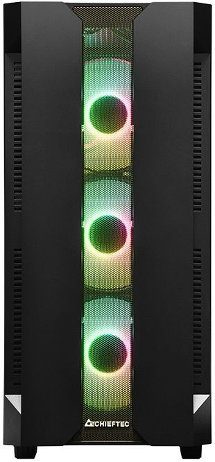 Корпус Chieftec HUNTER  GS-01B-OP 4x120mm A-RGB, ATX, без БЖ, Black (GS-01B-OP)