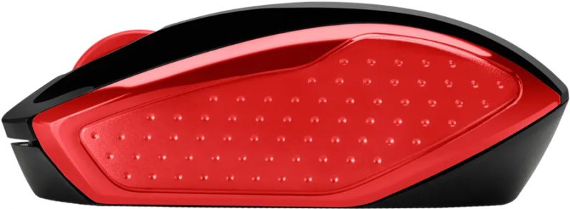 Мишка бездротова HP 200, 3 кн., 1000 dpi, чорно-червона (2HU82AA)