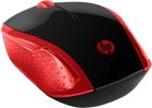 Мишка бездротова HP 200, 3 кн., 1000 dpi, чорно-червона (2HU82AA)