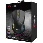 Мишка XTRIKE ME GW-610, ігрова бездротова 8000dpi., 7кн., RGB, чорна (GW-610)