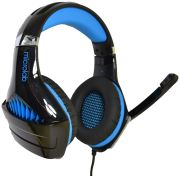 Гарнітура Microlab G6, 3,5мм+USB, Black-Blue (G6_b+b)