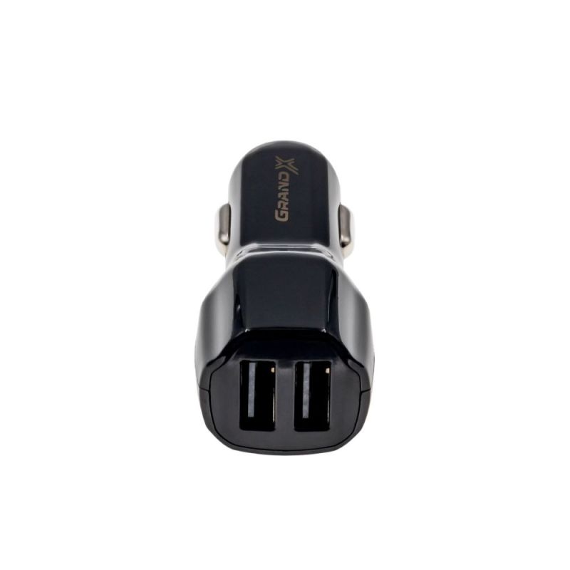 Автомобильное зарядное устройство Grand-X (2USB 2.4A) Black (CH-26B)