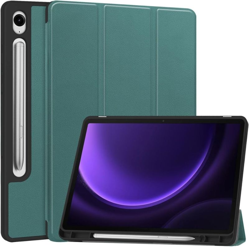 Чохол-книжка BeCover Flexible TPU Mate для Samsung Galaxy Tab S9 (SM-X710/SM-X716)/S9 FE (SM-X510/SM-X516B) Dark Green (712529)