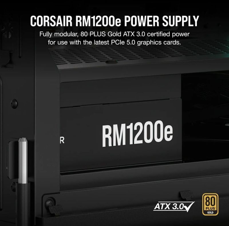 Блок живлення Corsair RM1200e PCIE5 1200W (CP-9020258-EU)