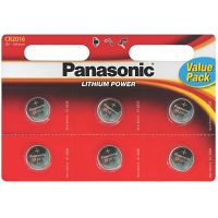 Батарейка Panasonic CR 2016 BL 6шт (CR-2016EL/6B)