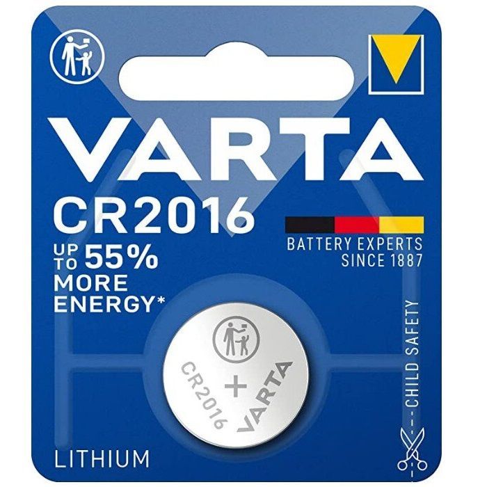 Батарейка Varta Lithium CR2016 BL 1шт (CR2016 1BL)