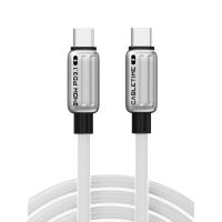 Кабель Cabletime USB Type-C - USB Type-C (M/M) PD 240W, 2 м, White (CU07L)