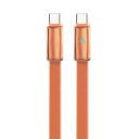 Кабель ColorWay USB Type-C - USB Type-C (M/M), ultra-thin, 5А, 1 м, Orange (CW-CBPDCC100-OR)