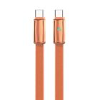 Кабель ColorWay USB Type-C - USB Type-C (M/M), ultra-thin, 5А, 1 м, Orange (CW-CBPDCC100-OR)