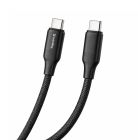 Кабель ColorWay USB Type-C - USB Type-C (M/M), TPE embossed, 3А, 1 м, Black (CW-CBPDCC101-BK)