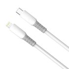 Кабель ColorWay USB Type-C - Lightning (M/M), liquid silicone, 3А, 1 м, White (CW-CBPDCL093-WT)