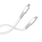 Кабель ColorWay USB Type-C - Lightning (M/M), liquid silicone, 3А, 1 м, White (CW-CBPDCL093-WT)