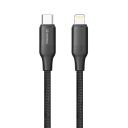 Кабель ColorWay USB Type-C - Lightning (M/M), TPE embossed, 3А, 1 м, Black (CW-CBPDCL101-BK)
