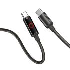 Кабель ColorWay USB Type-C - Lightning (M/M), Breathing Light, 3А, 1 м, Black (CW-CBPDCL103-BK)