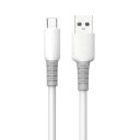 Кабель ColorWay USB - USB Type-C (M/M), liquid silicone, 3А, 1 м, White (CW-CBUC093-WT)