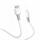 Кабель ColorWay USB - Lightning (M/M), liquid silicone, 3А, 1 м, White (CW-CBUL093-WT)