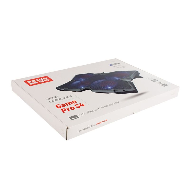 Охолоджуюча пiдставка для ноутбука ColorWay Cooling Game Pro S4, 10-17” (CW-CGPS4)