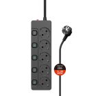 Фільтр живлення СolorWay 5 розеток, 2м, Black (CW-PSEA52SBK)