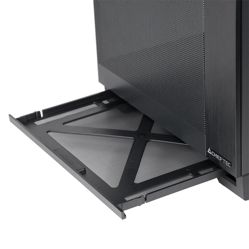 Корпус Chieftec VISIO AIR GM-30B-M-OP ATX, без БЖ, Black (GM-30B-M-OP)