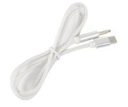 Кабель AUX Type-C - TRRS Audio M/M 1м Silver (S0994)