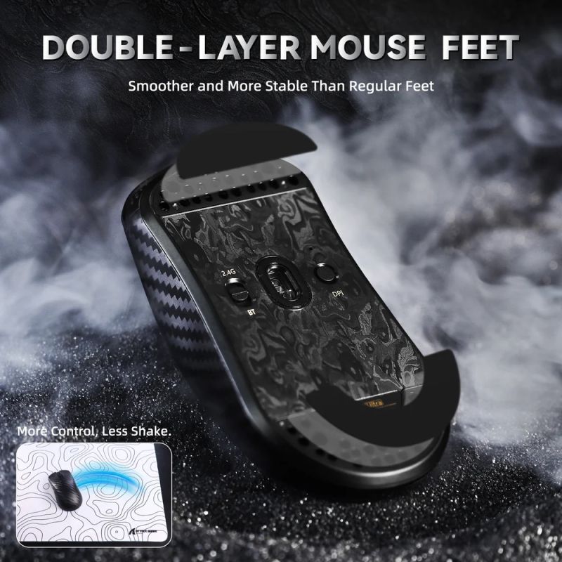 Мишка Attack Shark R11 Ultra, Wireless/Bluetooth, 42000dpi. (PAW3950MAX) 6кн., Phantom Shark (R11ULTRAPS_AS)