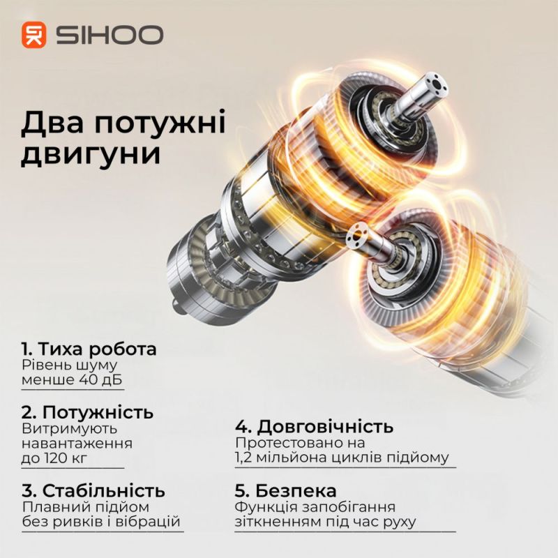 Комп`ютерний стіл Sihoo D07 Maple/White (D07B-102/D07J-102-AB)