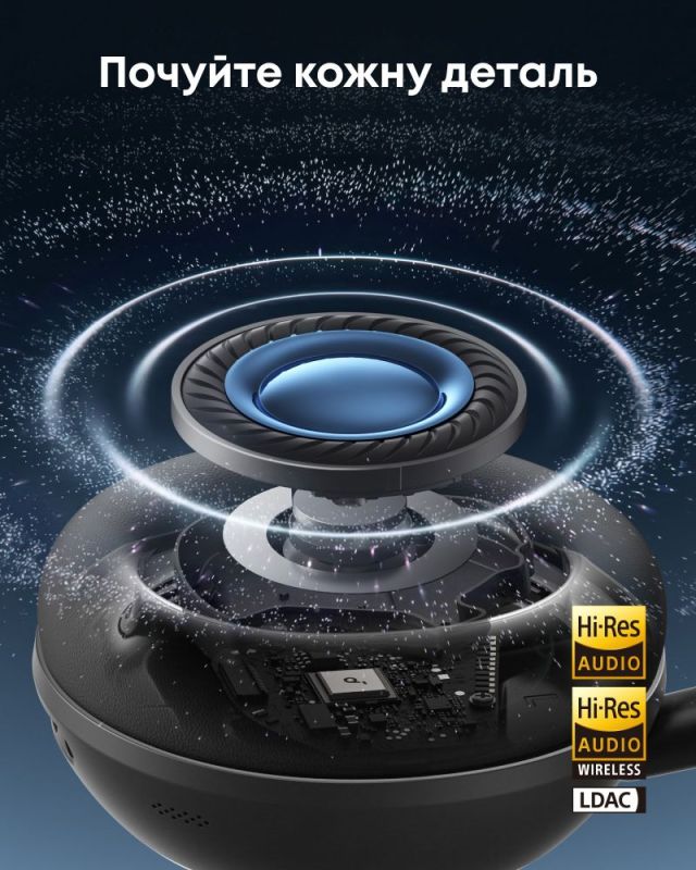 Bluetooth-гарнітура Anker SoundCore Space 2 Black (D1402G11)