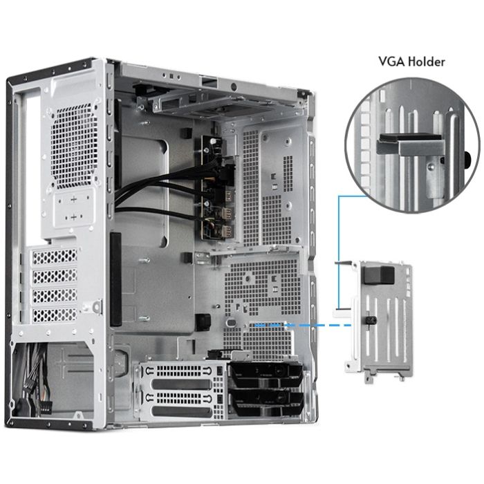 Корпус Chieftec UNI BS-20B-OP, без БЖ, mATX, Black (BS-20B-OP)