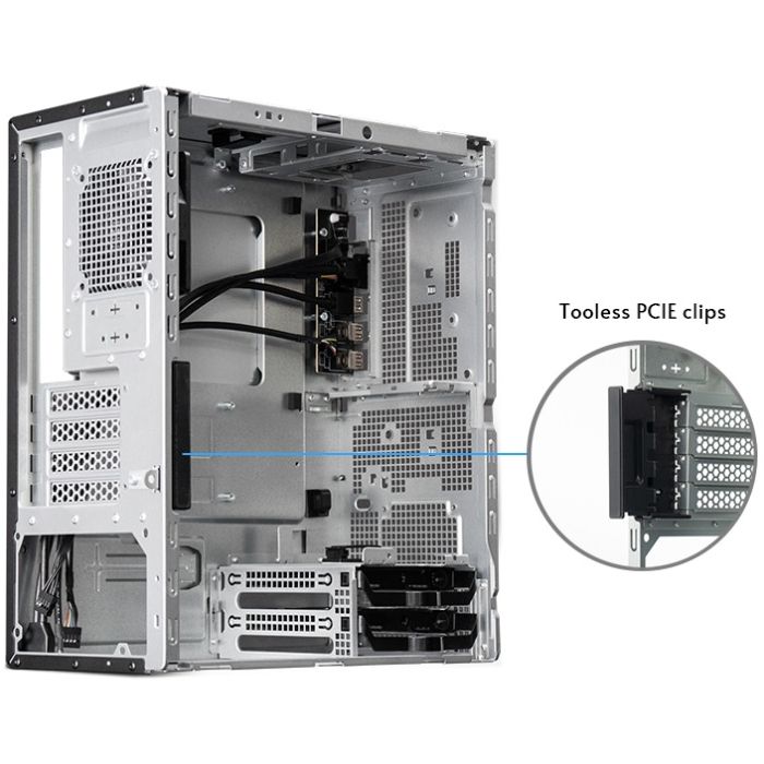 Корпус Chieftec UNI BS-20B-OP, без БЖ, mATX, Black (BS-20B-OP)