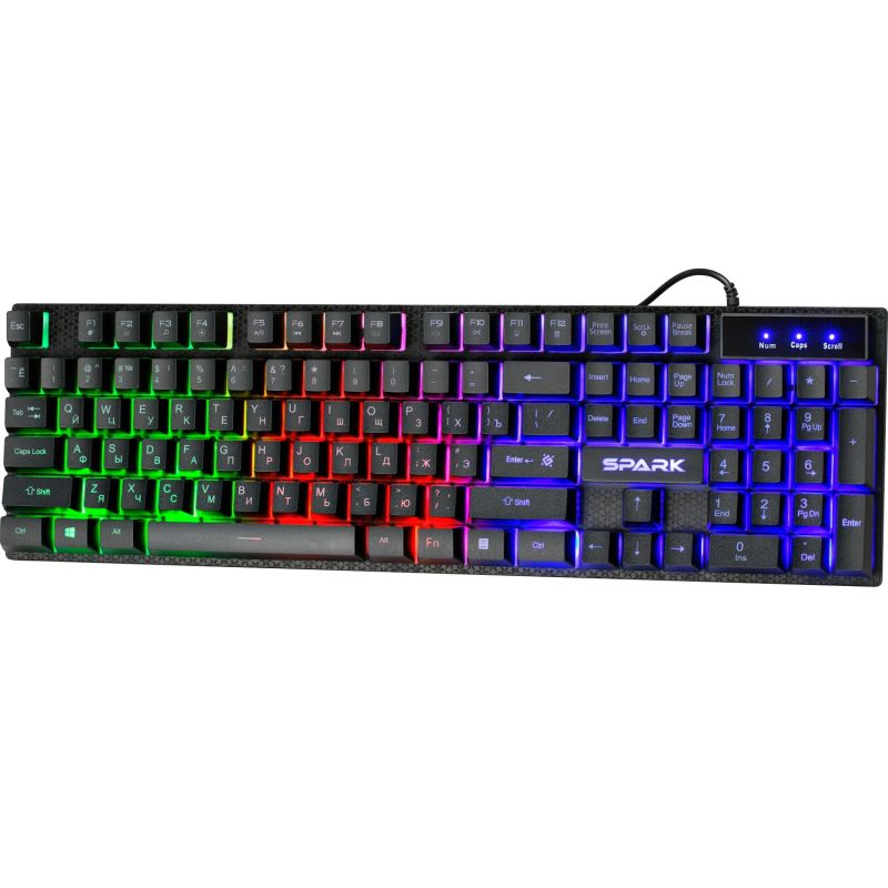 Клавіатура ігрова Defender Spark GK-300L UA LED підсвітка (45302)