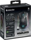 Мишка Defender Warlock GM-709L RGB ігрова, бездротова 2400dpi., 7кн., чорна (52709)