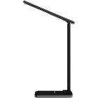 LED лампа настільна Media-Tech LEDITOU MT222K, 4W 6500K, 15W QI з вбудованим WRL, чорна (MT222K)