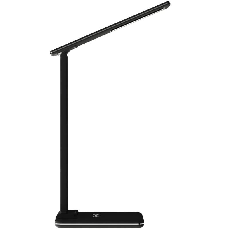 LED лампа настільна Media-Tech LEDITOU MT222K, 4W 6500K, 15W QI з вбудованим WRL, чорна (MT222K)