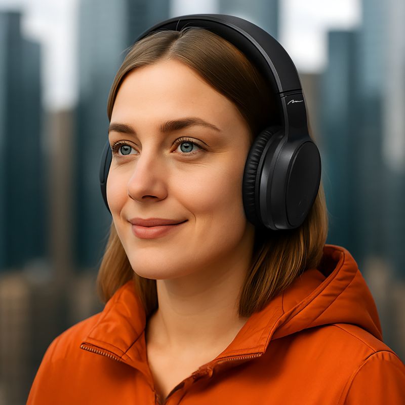 Гарнітура Media-Tech 3MOTION ANC BT MT3611  Bluetooth+3,5мм, Black (MT3611)