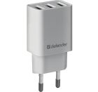 Зарядний пристрій 3xUSB 37W 3.1A білий UPA-31 Defender (83587)