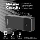УМБ Energizer 27000mAh 65W PD,QC3.0,USB-А, 2хUSB-C, Micro-USB, LCD display,Black (UE27062PQ)