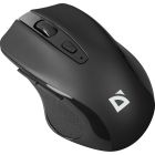 Мишка Defender Prime MB-053, бездротова, 6 кн. до 1600 dpi, безшумна, чорна (52053)