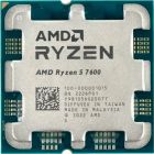 AMD Ryzen 5 6C/12T 7600 (3.8/5.1GHz Boost,38MB,65W,AM5,Wraith Stealth cooler) box (100-100001015BOX)