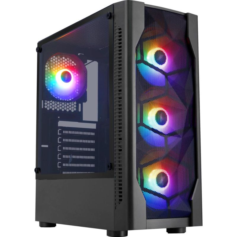 Корпус 1stPlayer Black без БЖ (D4-BK-4F1)