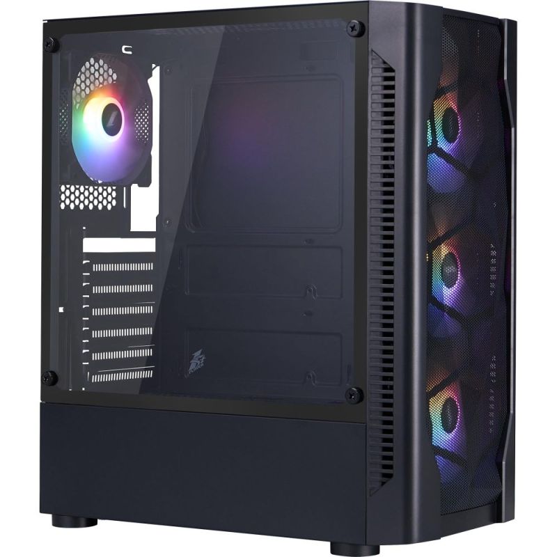 Корпус 1stPlayer Black без БЖ (D4-BK-4F1)