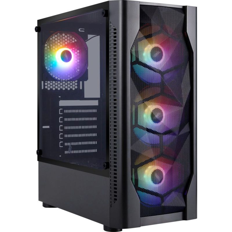 Корпус 1stPlayer Black без БЖ (D4-BK-4F1)